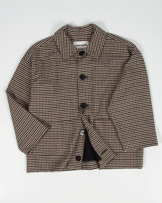 Oversized Check Jacket