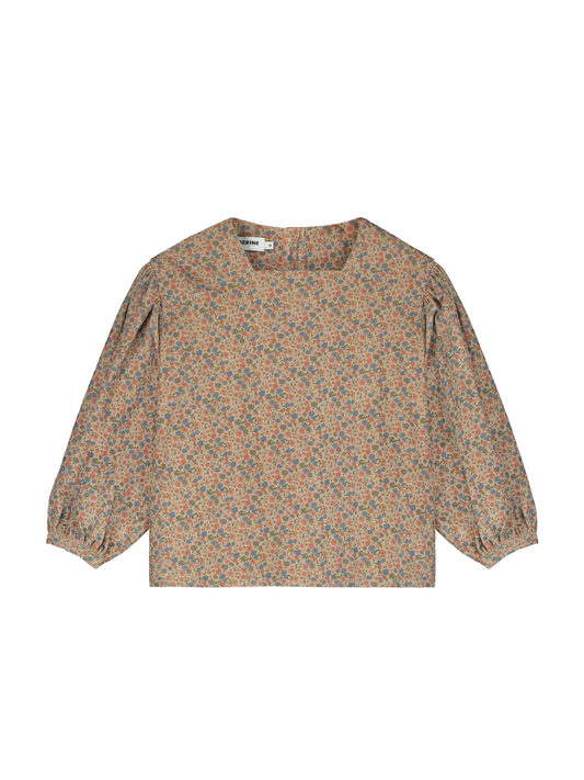 Square Neck Printed Blouse