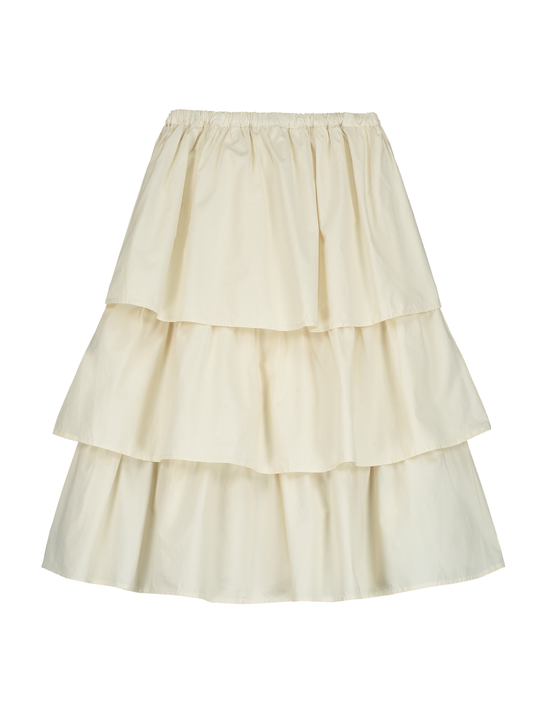 Falda midi en capas