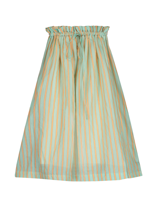 Falda midi de rayas