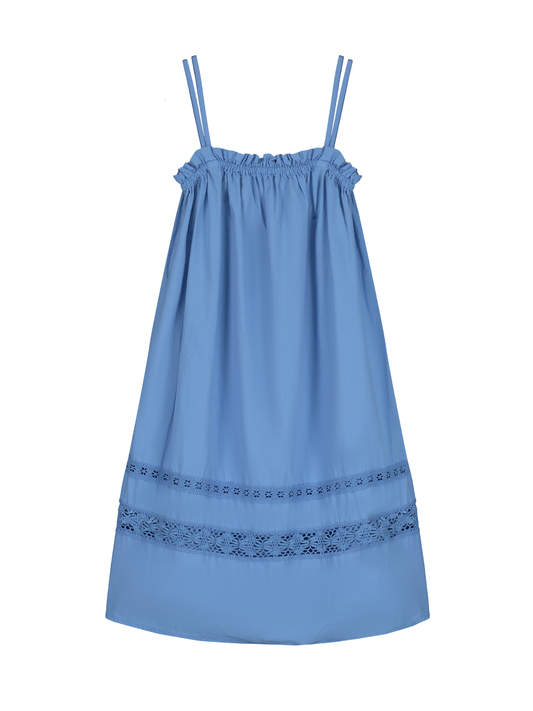 Vestido de popelina de corte A
