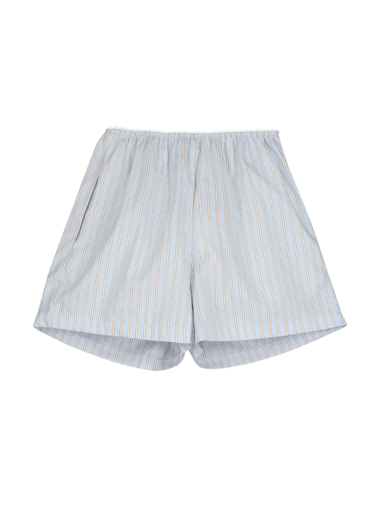 Pantalón corto de rayas con puntera elástica