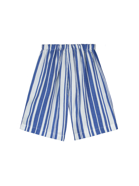 Pantalón corto a rayas
