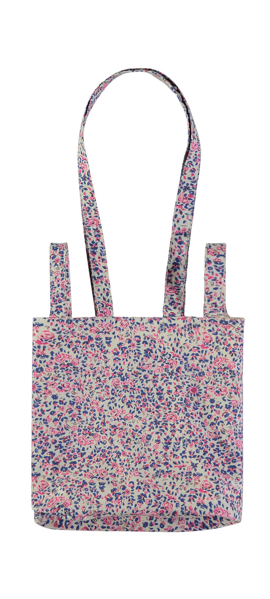 Bolso tote con motivo floral