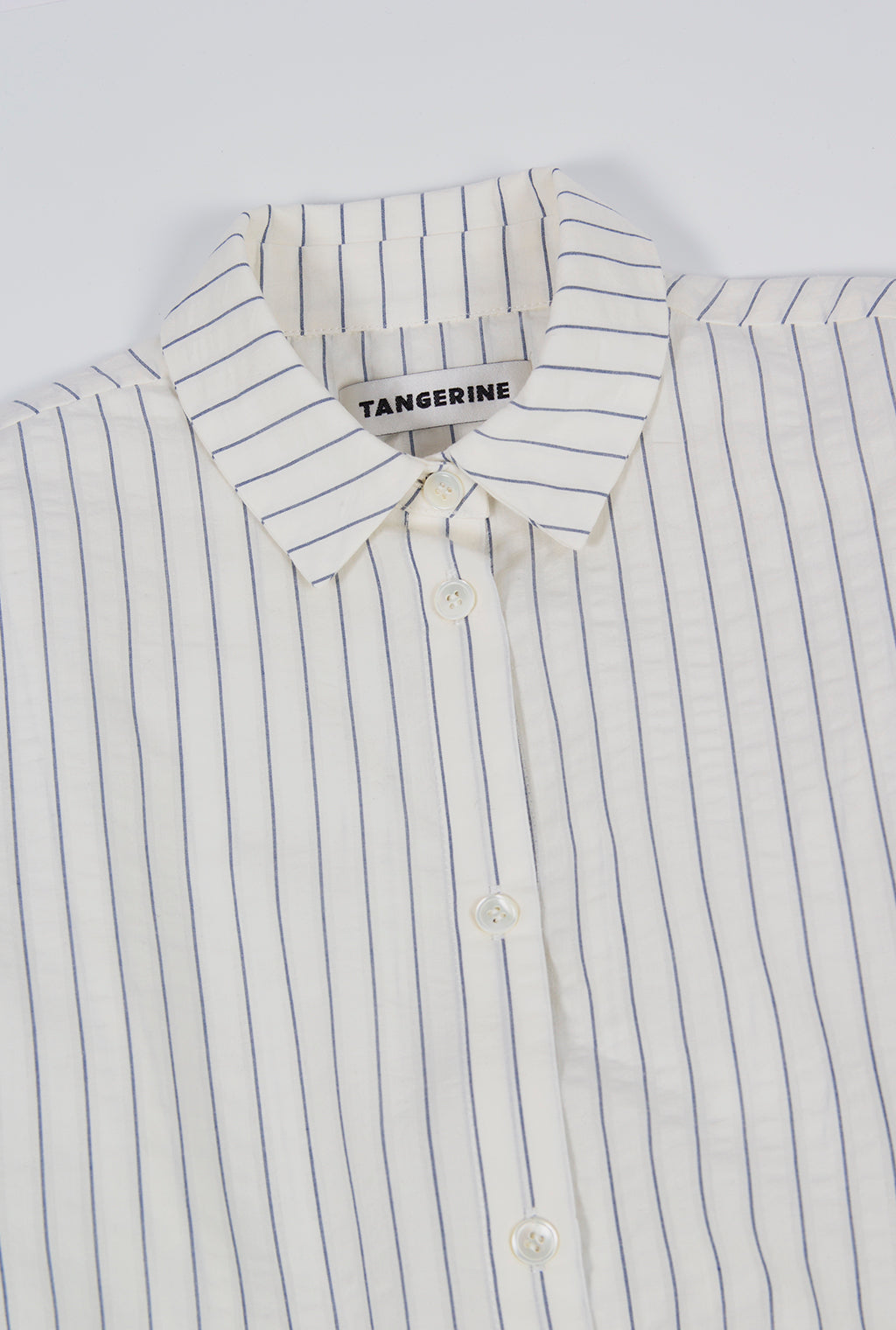 Midi Seersucker Shirt Dress / Pre-order
