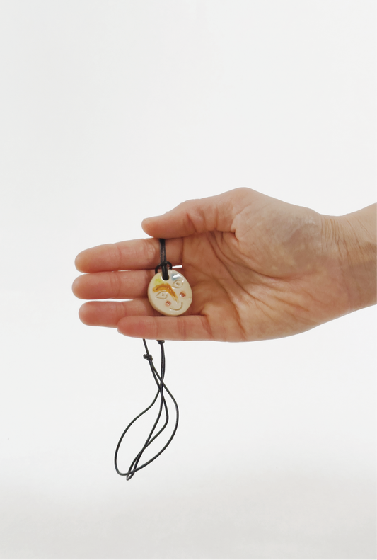 Ceramic Face Necklace