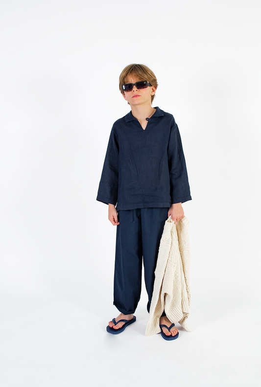 Poplin Long Trousers