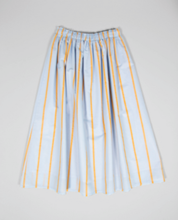 Falda midi de rayas