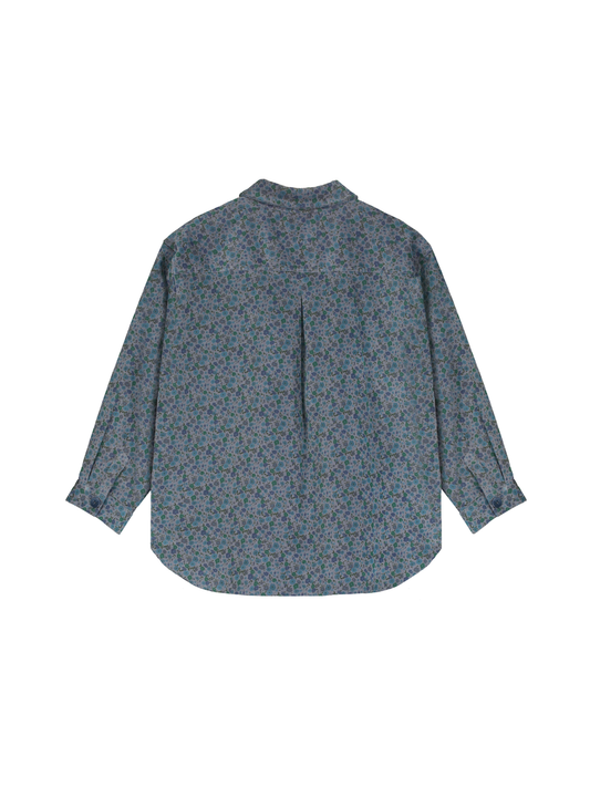 Oversized Printed Corduroy Overshirt