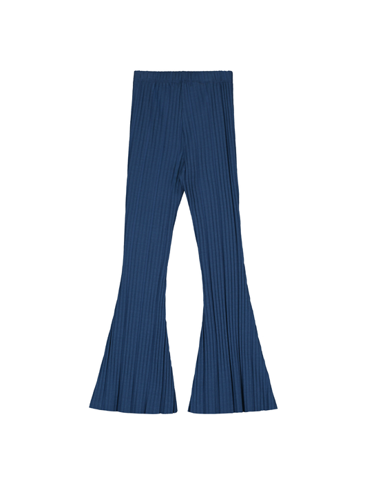Ultra Wide Leg Rib Trouser
