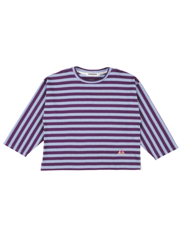 Purple Indigo Striped long Sleeve T-Shirt