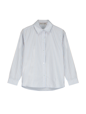 Oversized Striped Shirt – Tangerine Oversized Striped Shirt – Tangerine