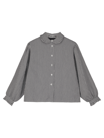 Striped Ruffled Blouse