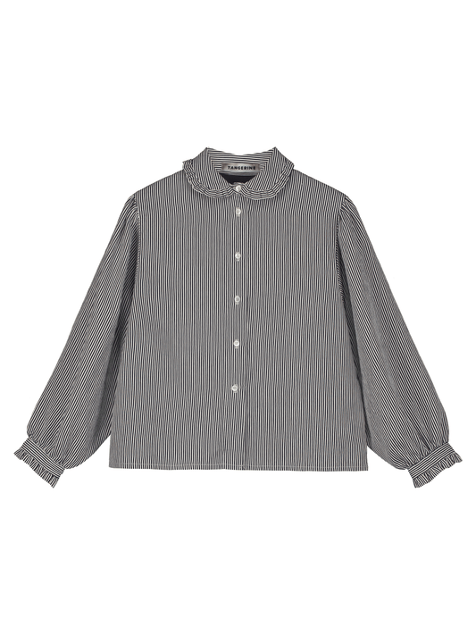 Striped Ruffled Blouse