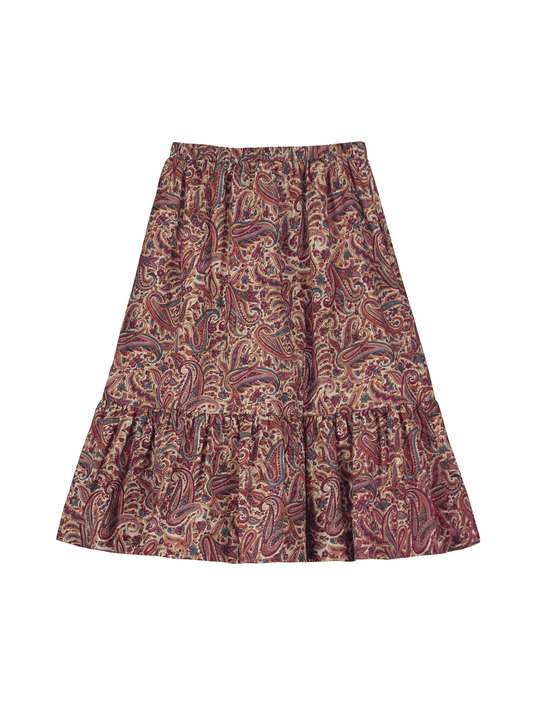 Paisley Gathered Skirt