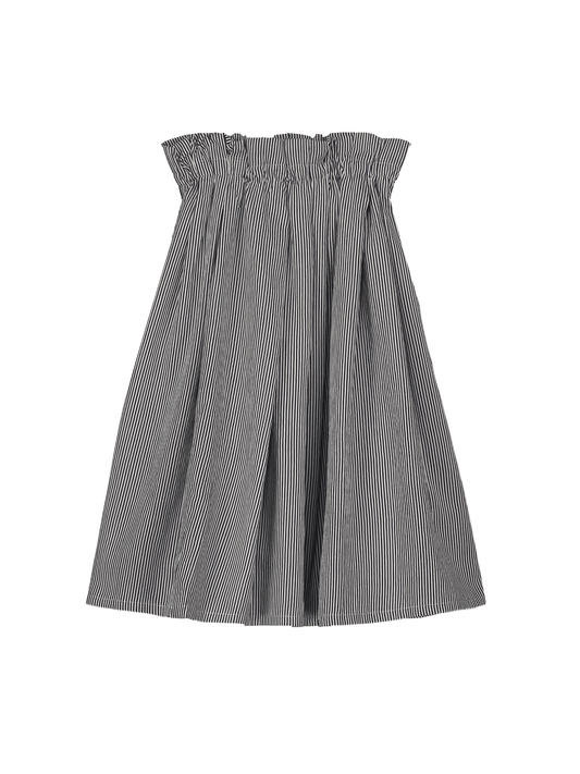 Striped Pleated Skirt
