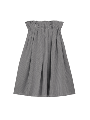 Striped Pleated Skirt