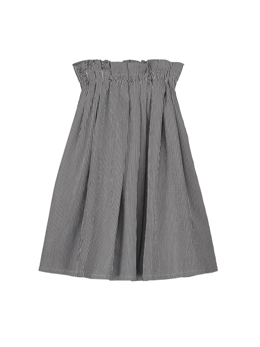 Striped Pleated Skirt