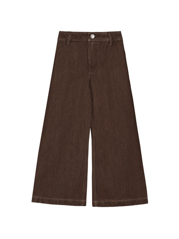 Brown Denim Trouser