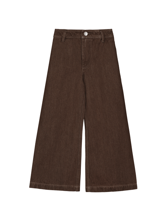 Brown Denim Trouser