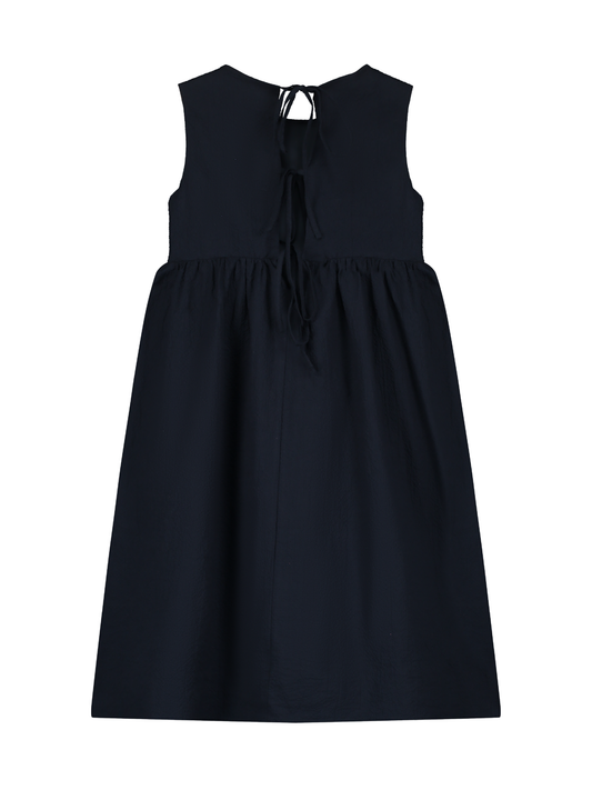 SEERSUCKER PEPLUM DRESS