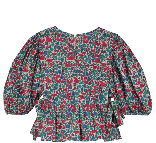 Blusa Liberty con mangas abullonadas 