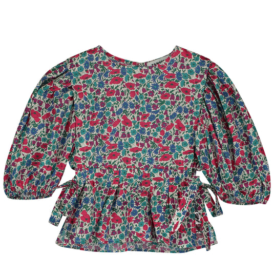 Blusa Liberty con mangas abullonadas 