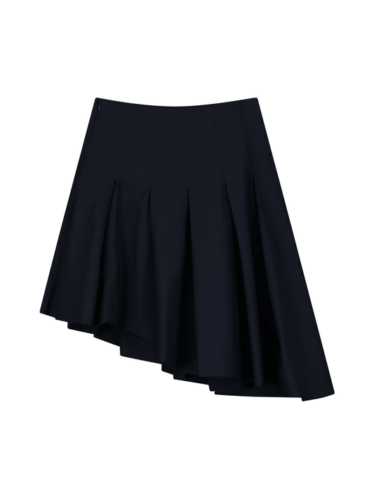 ASYMMETRICAL PLEATED SKIRT
