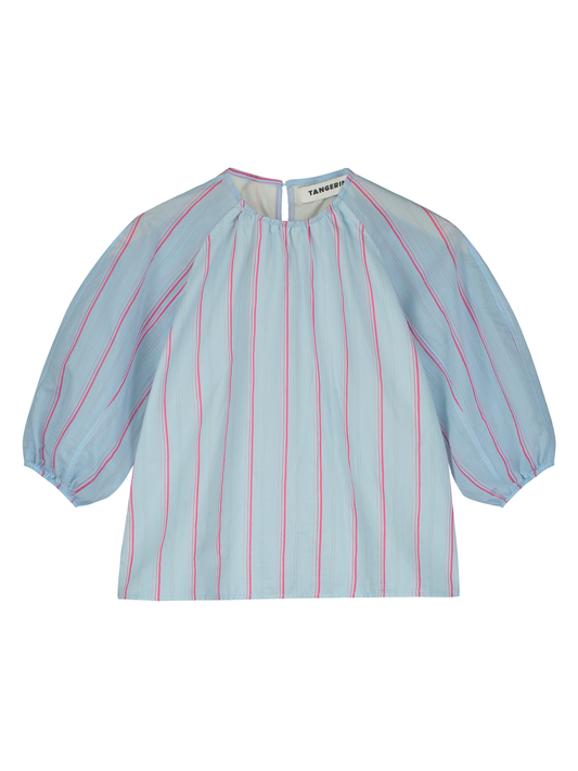 STRIPED PUFF SLEEVE BLOUSE