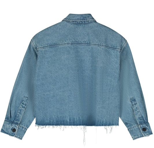 Cropped Denim Shirt