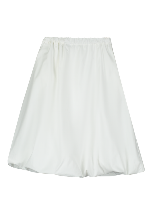PUFF BALL MIDI SKIRT