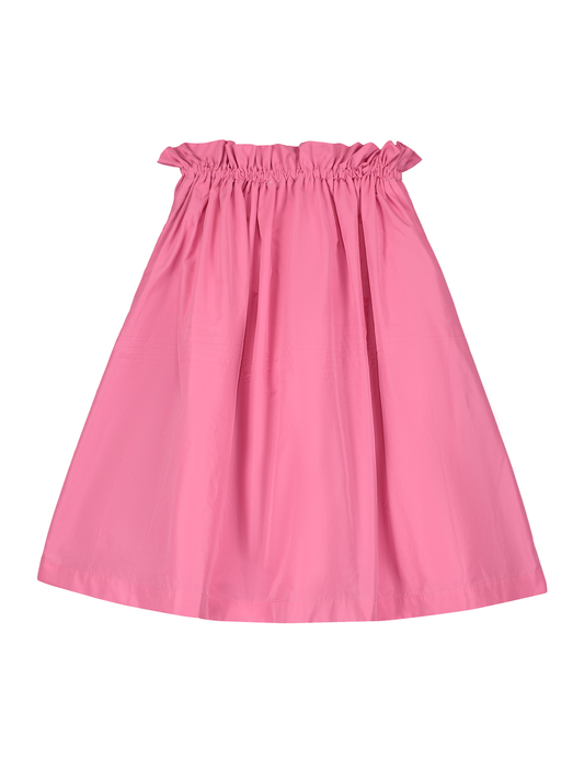 TAFFETA MIDI SKIRT