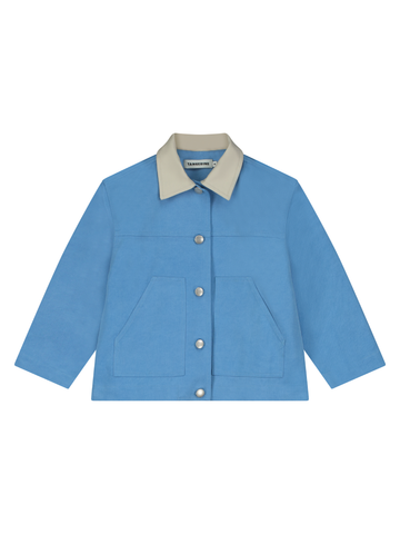 TRUCKER JACKET WITH CONTRASTING COLLAR