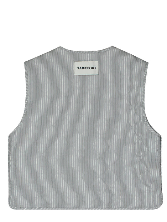Striped Quilted Vest