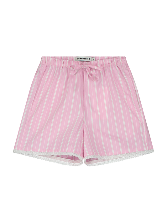 STRIPED LACED SHORT