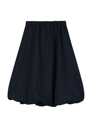 SEERSUCKER PUFF BALL MIDI SKIRT