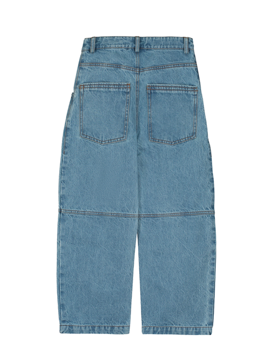 DENIM BARREL PANTS