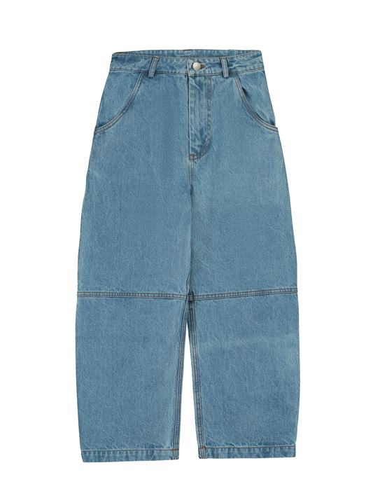 DENIM BARREL PANTS