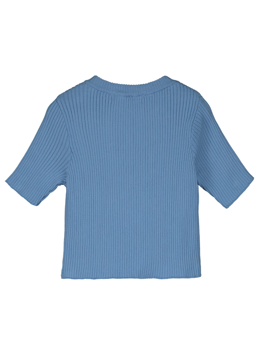KNITTED CREW NECK TOP