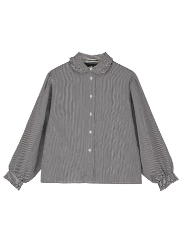 Striped Ruffled Blouse