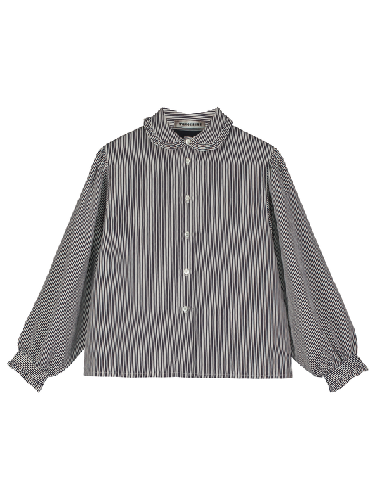 Striped Ruffled Blouse