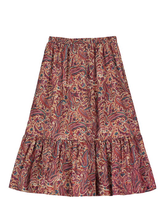Paisley Gathered Skirt