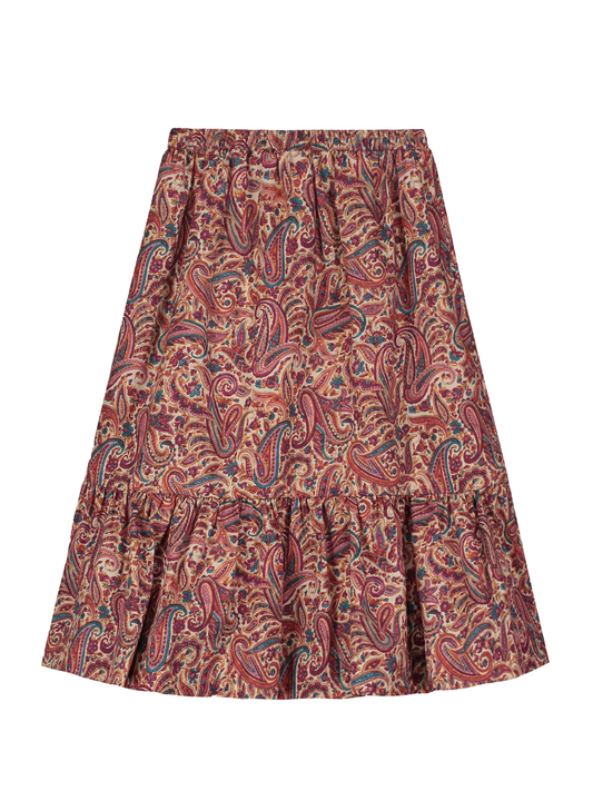 Paisley Gathered Skirt