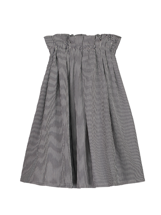 Striped Pleated Skirt