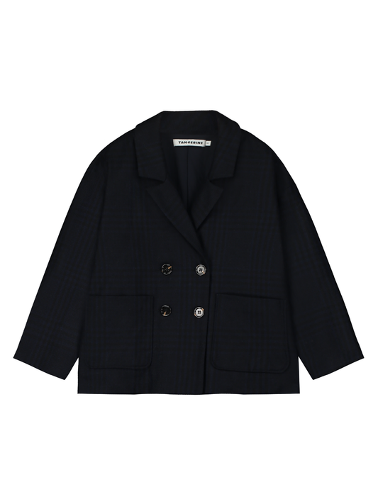 Double-Breasted Cocoon Jacket