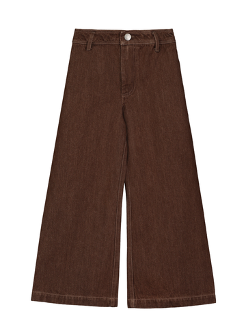 Brown Denim Trouser