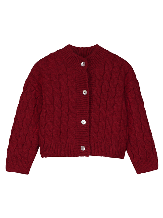 Loop-Knit Cardigan