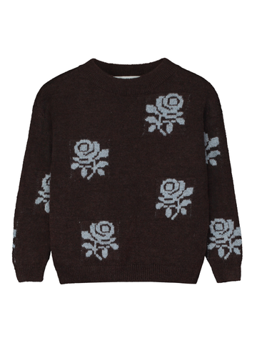 Floral-Motif Sweater