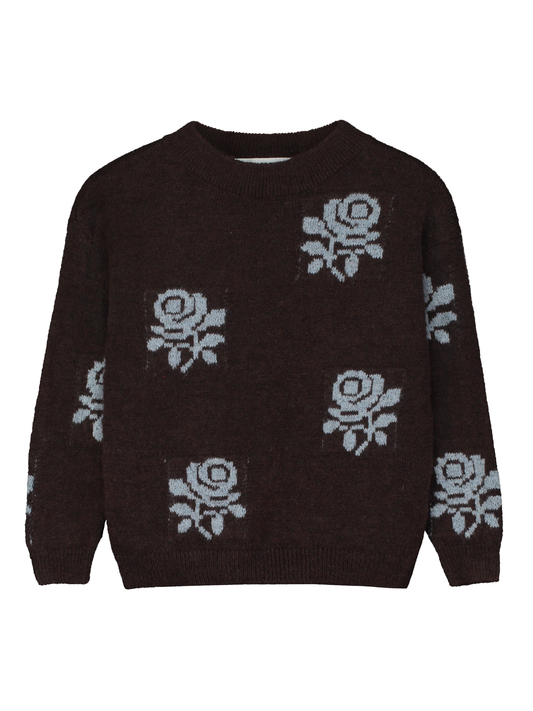 Floral-Motif Sweater