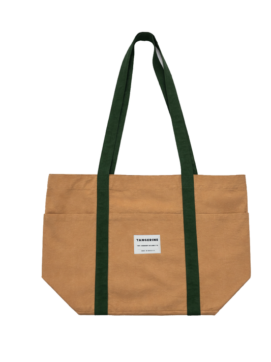 Canvas Six-Pocket Tote Bag